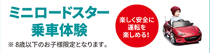 ミニロードスター乗車体験