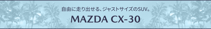 自由に走り出せる、ジャストサイズのSUV。MAZDA CX-30
